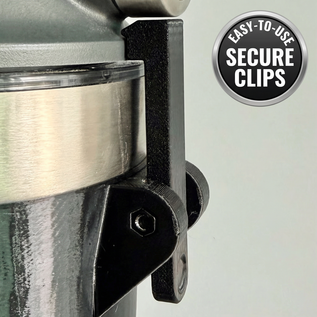 Close-up of secure clip on Culligan WH-S200-C water filter cover
